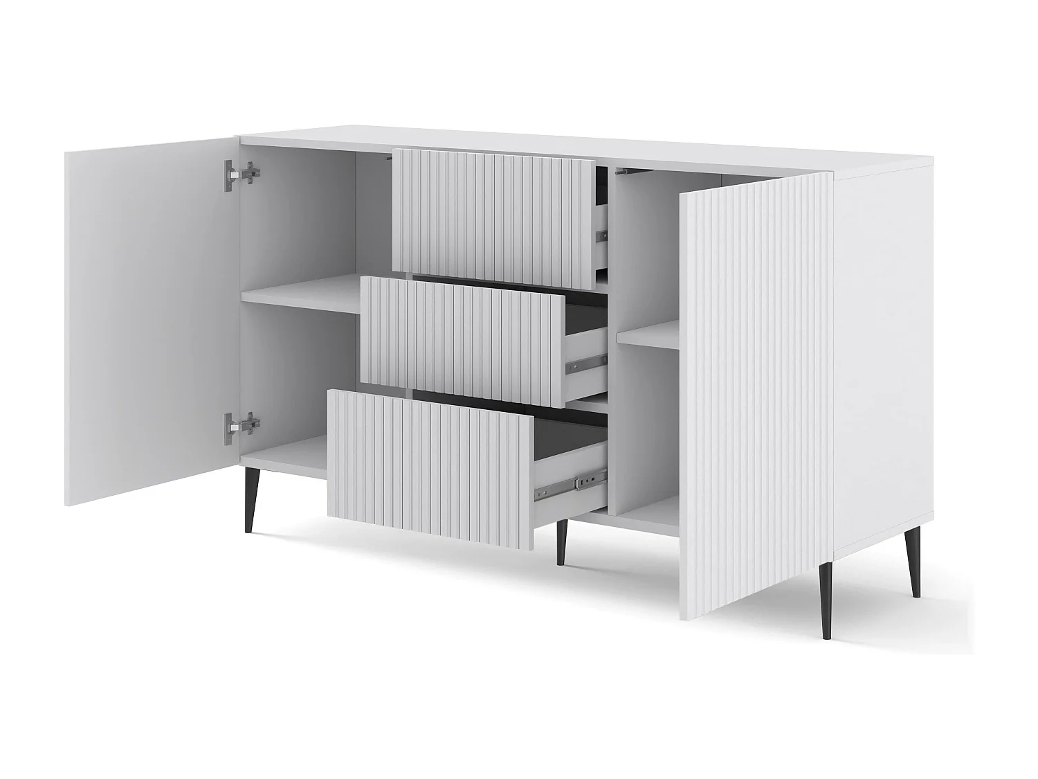 Credenza RAVENNA B SB150 2D3D 150x42x87 Bianco