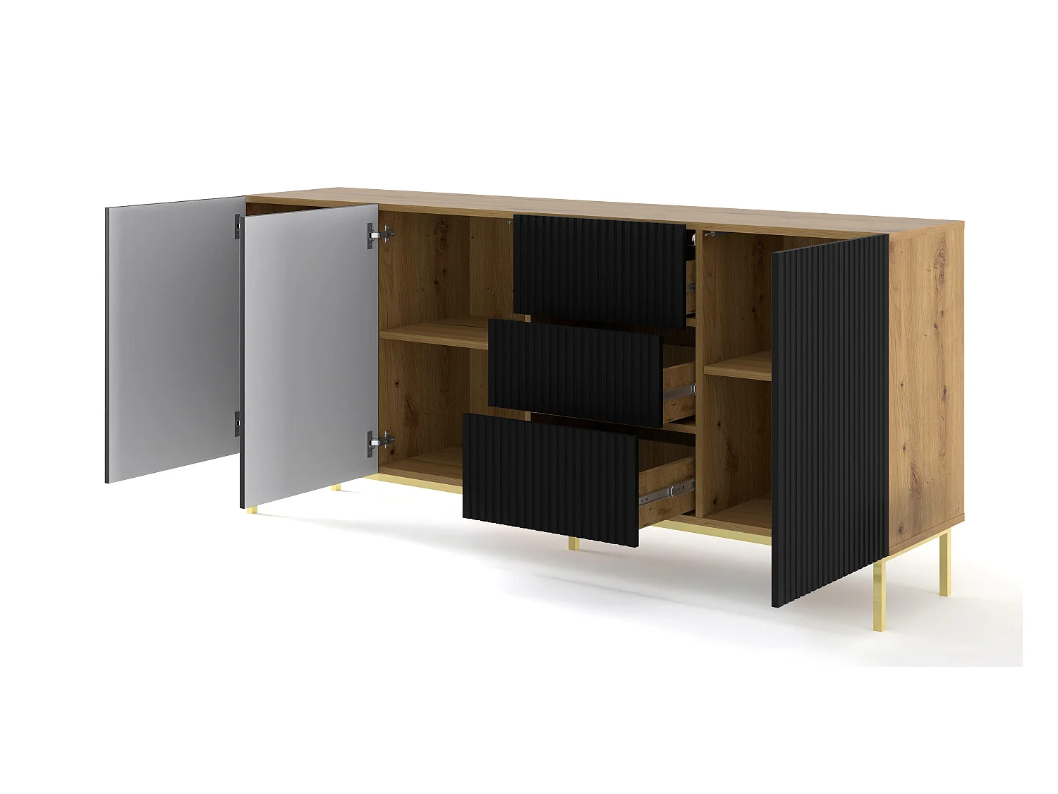 Dressoir RAVENNA B SB200 3D3D 200x42x89 Beige