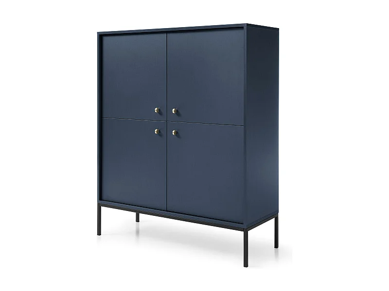 Dressoir MONO SB103 4D 103x39x125 Blauw