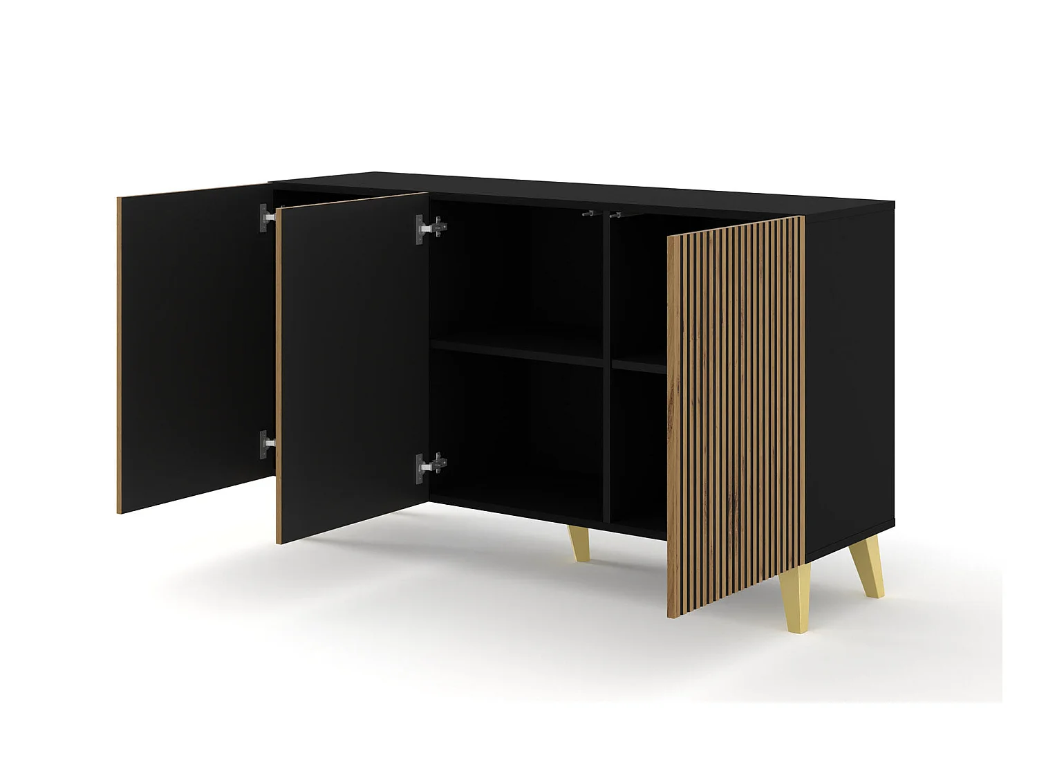 Buffet RAVENNA P SB150 3D 150x42x87 Noir