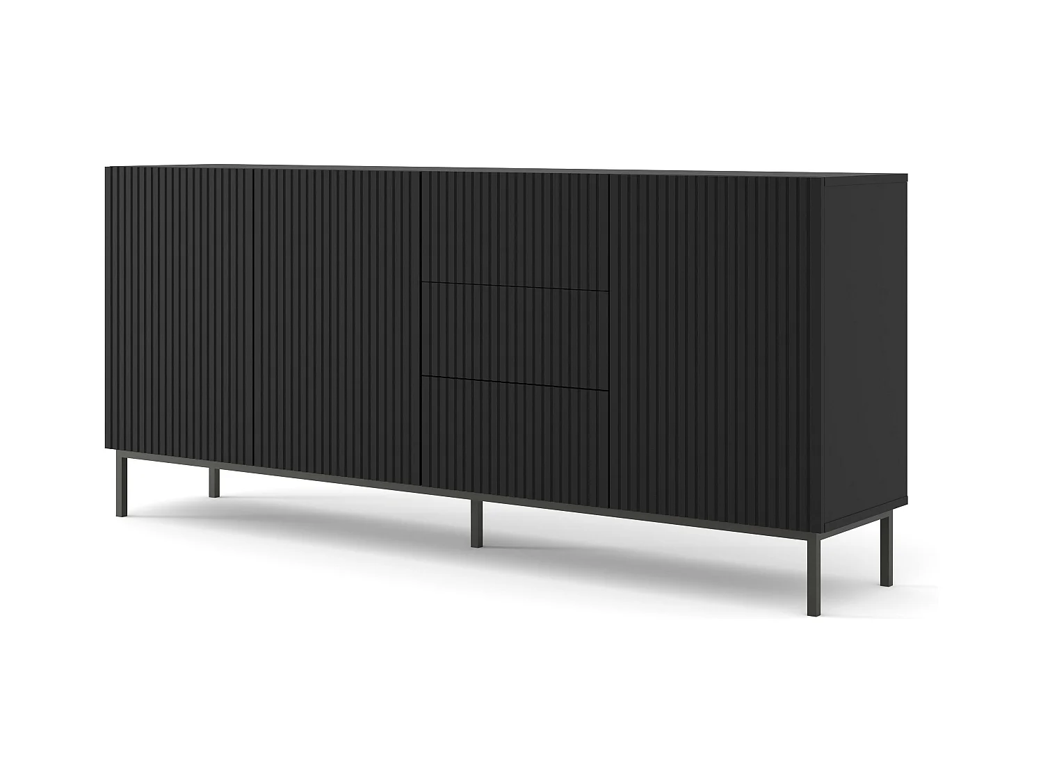 Dressoir RAVENNA B SB200 3D3D 200x42x89 Zwart