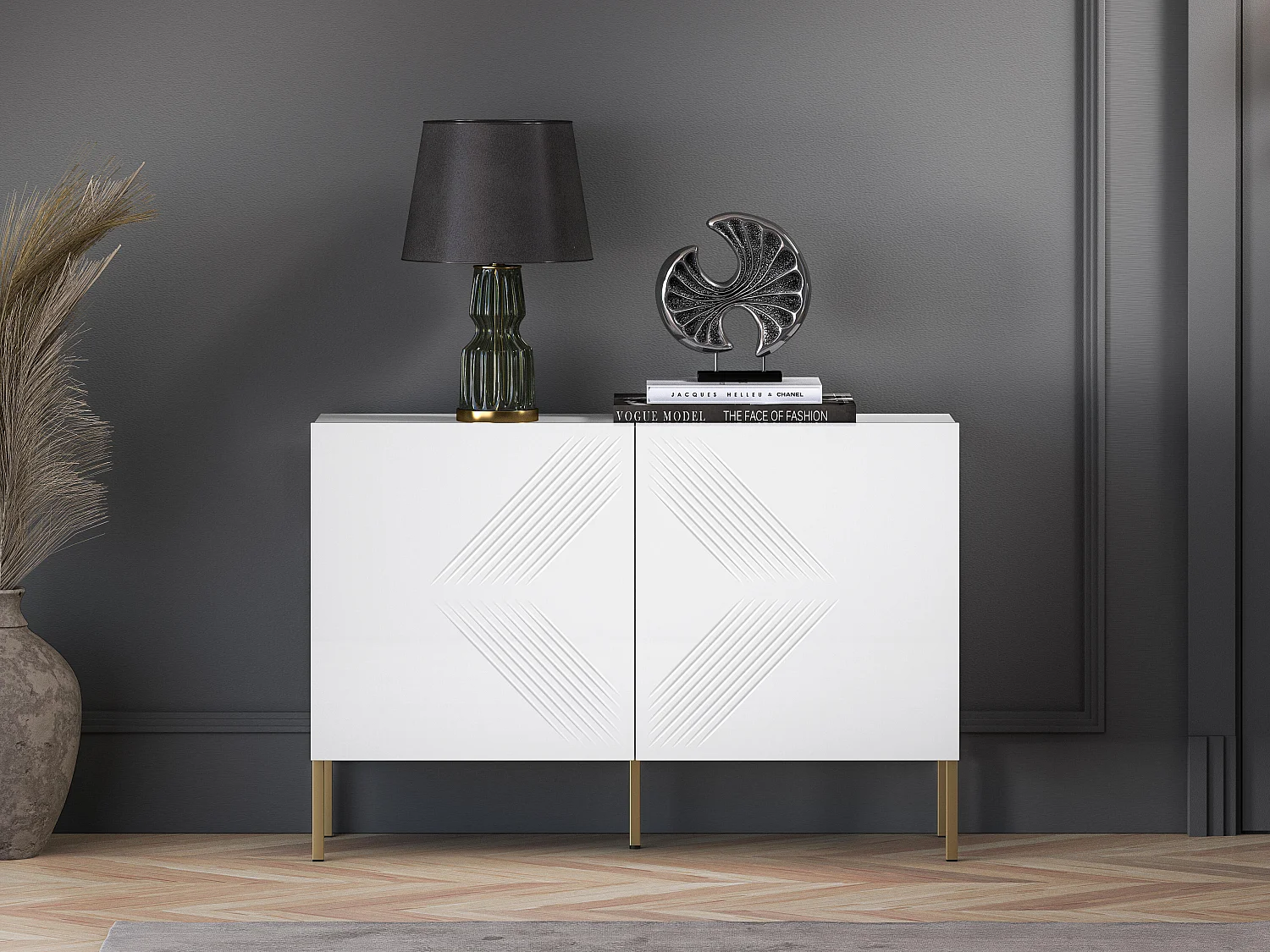 Sideboard CLEARING SB114 2D 114x37x77 Weiß