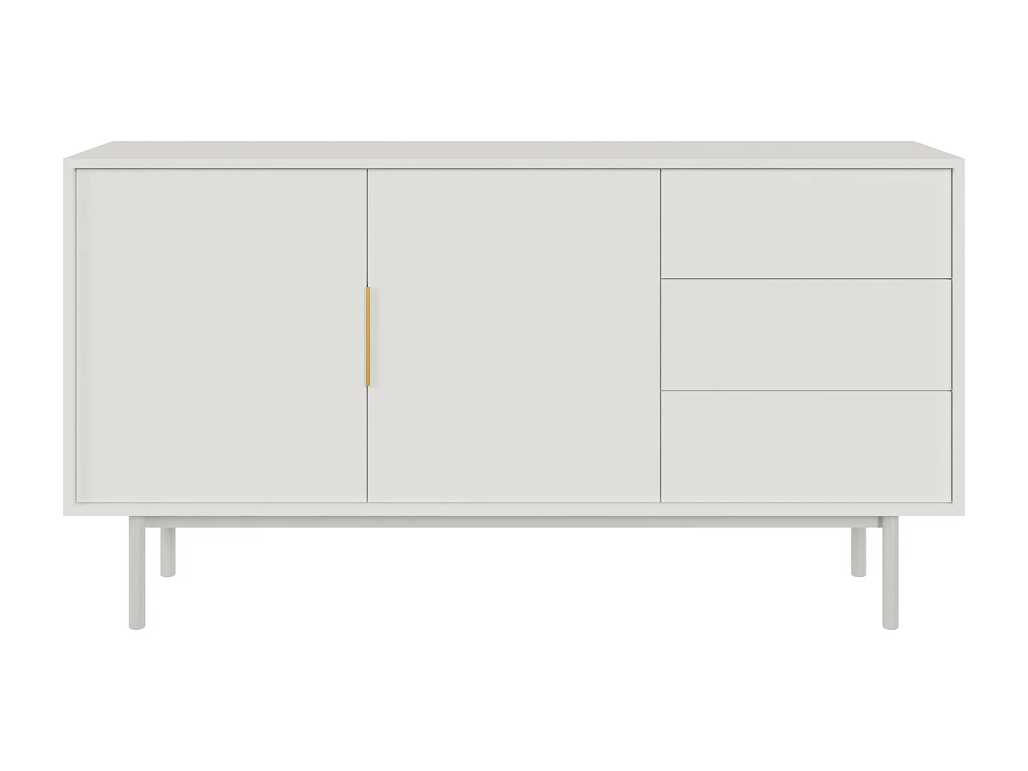 Aparador VIVA SB154 2D3D 154x39x82 Branco