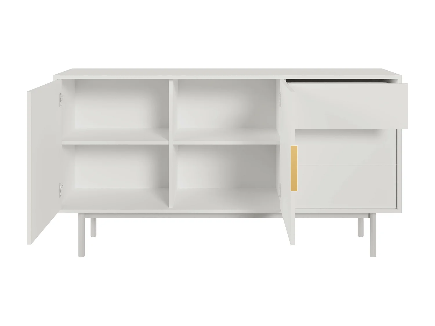 Aparador VIVA SB154 2D3D 154x39x82 Branco