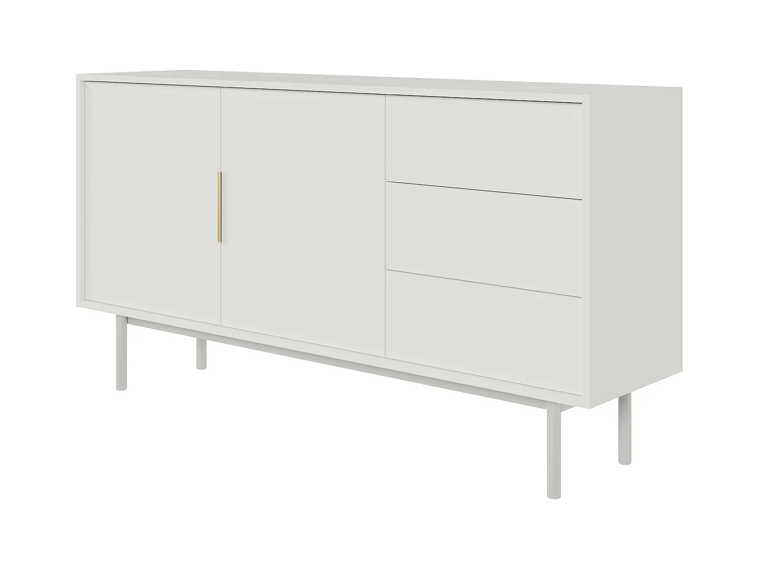 Buffet VIVA SB154 2D3D 154x39x82 Blanc