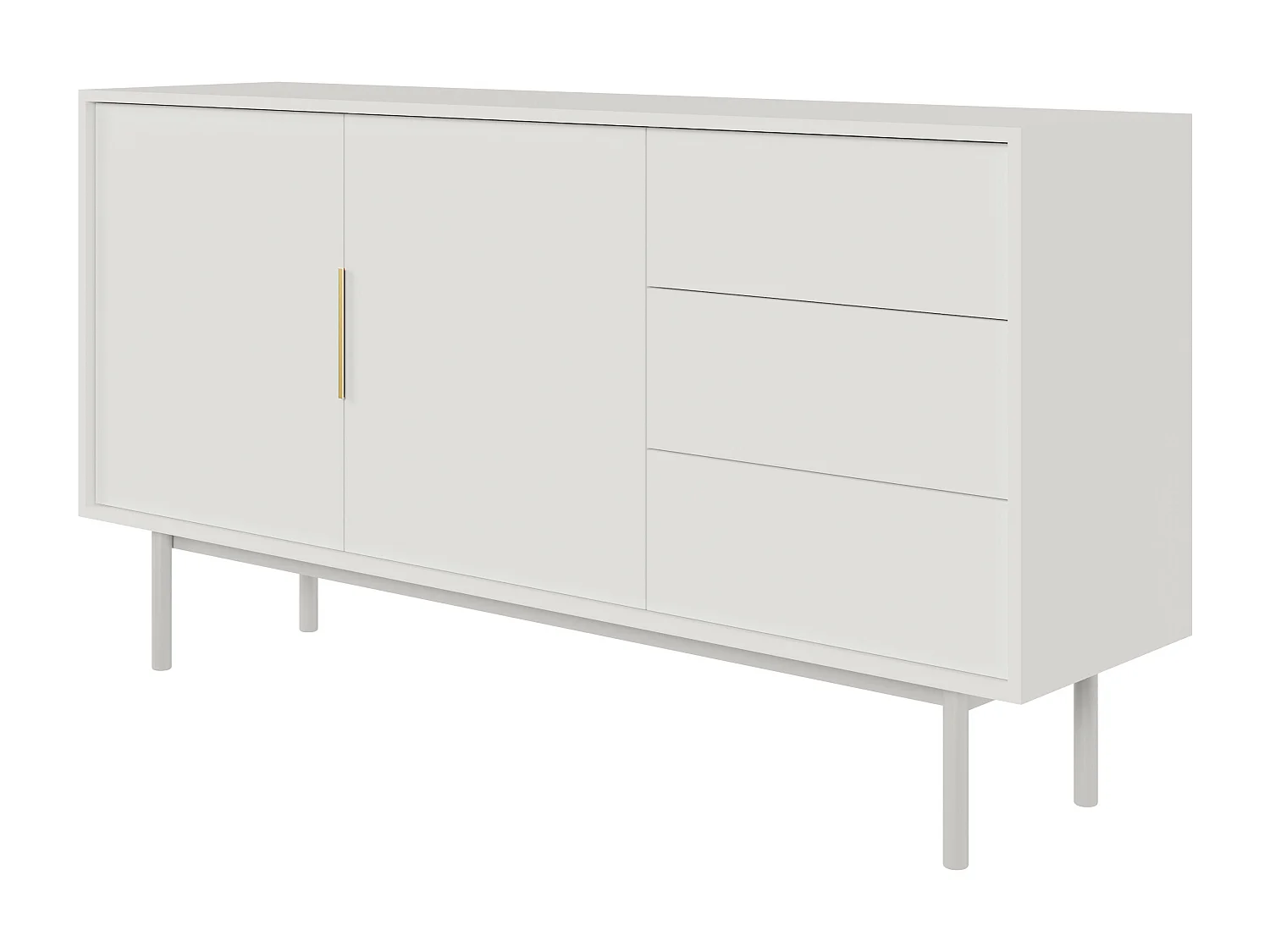 Buffet VIVA SB154 2D3D 154x39x82 Blanc