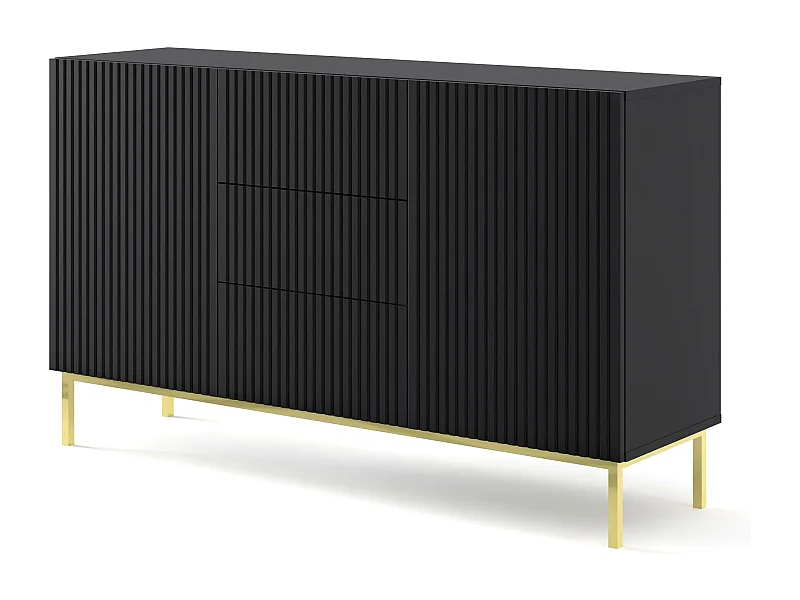 Credenza RAVENNA B SB150 2D3D 150x42x89 Nero