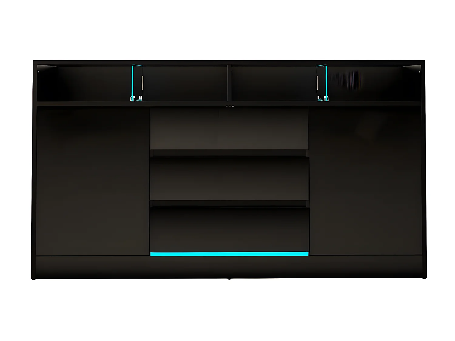 Dressoir DISPARO SB160 2D3D 160x34x89 Zwart