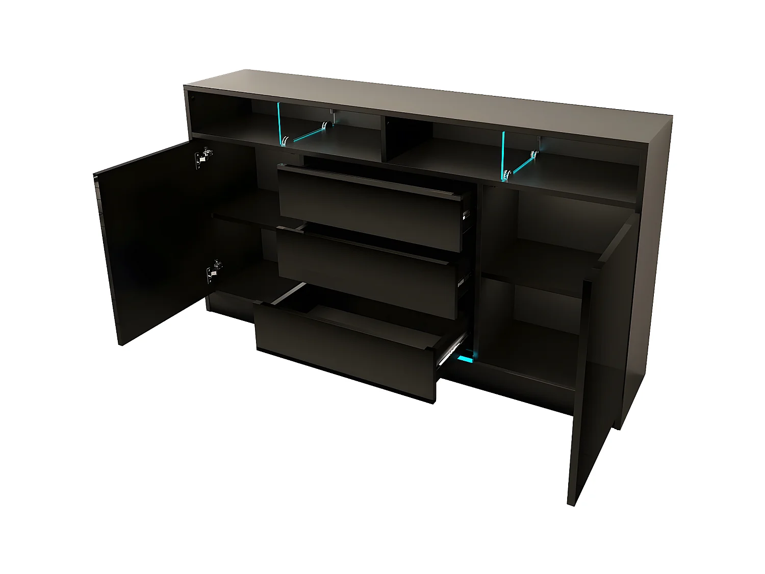 Buffet DISPARO SB160 2D3D 160x34x89 Noir