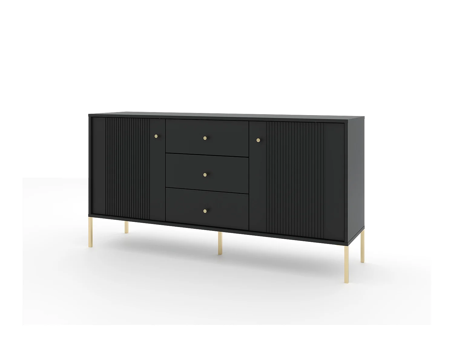 Buffet ISEO SB154 2D3D 154x39x79 Noir