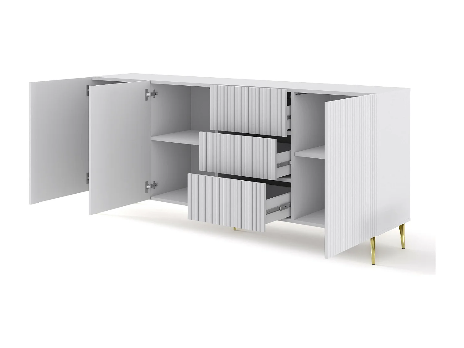 Credenza RAVENNA B SB200 3D3D 200x42x87 Bianco