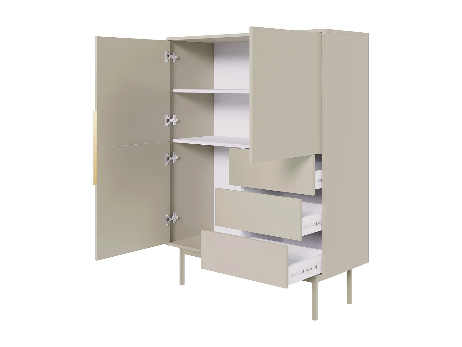 Aparador VIVA SB104 3D3D 104x39x140 Bege