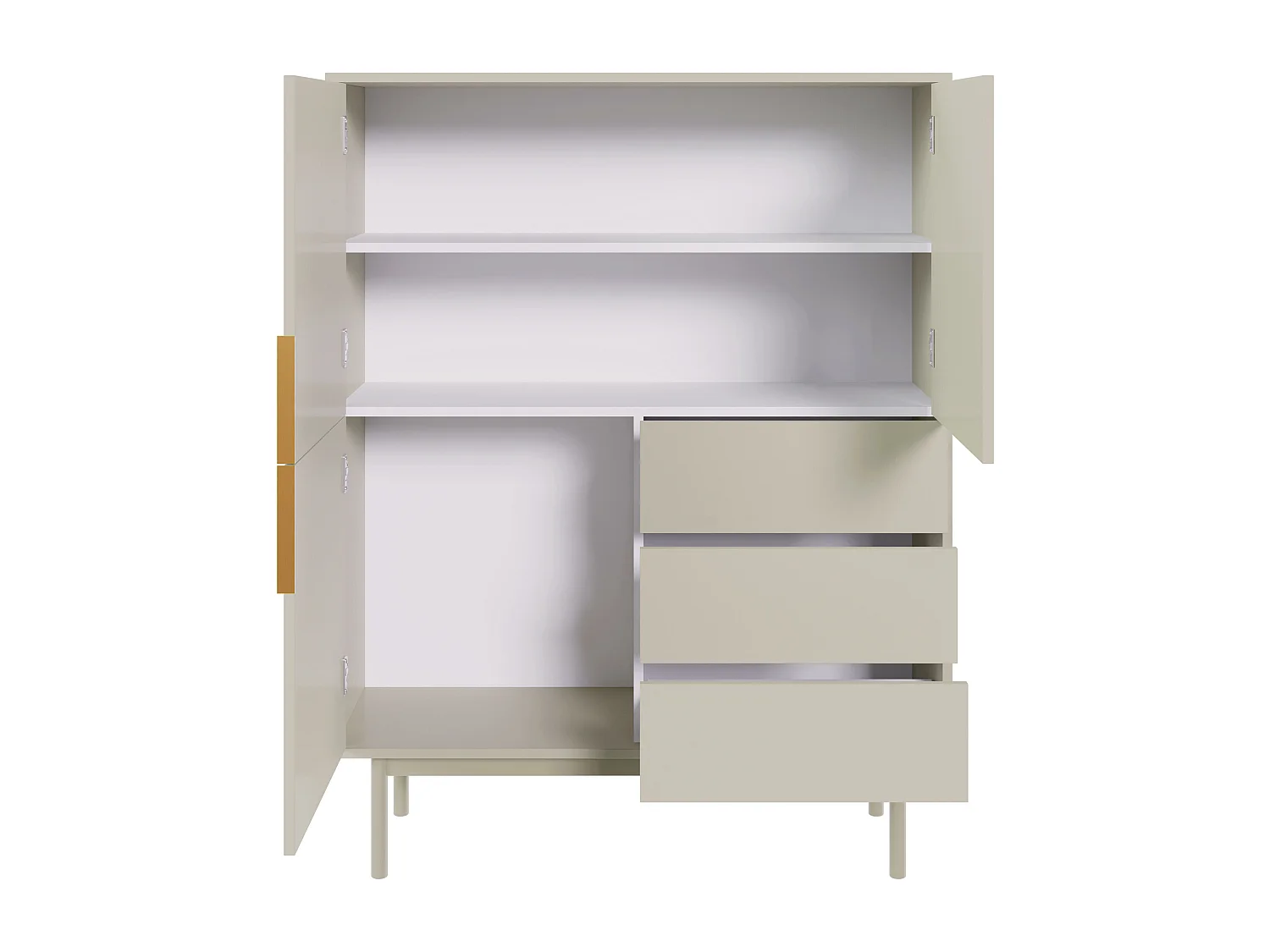 Aparador VIVA SB104 3D3D 104x39x140 Bege