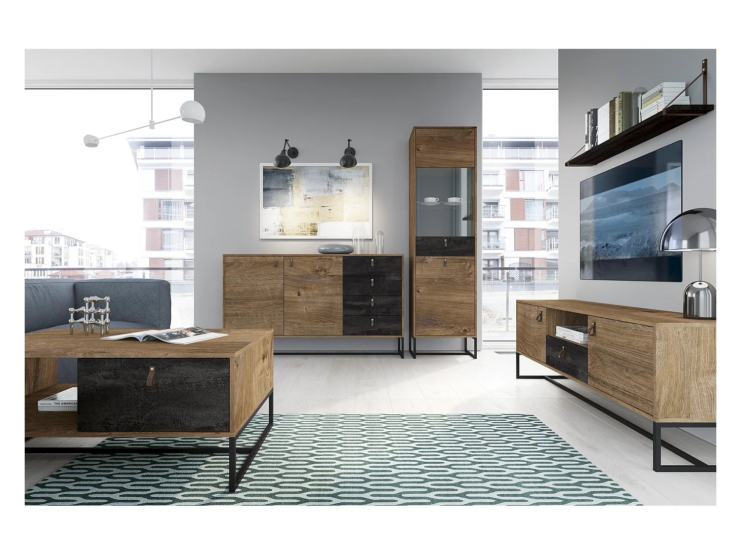 Buffet DARK SB153 2D4D 153x39x89 Beige