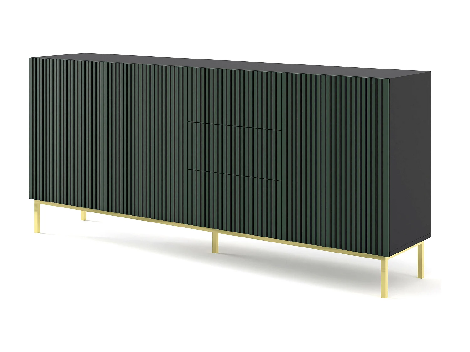 Credenza RAVENNA F SB200 3D3D 200x42x87 Nero