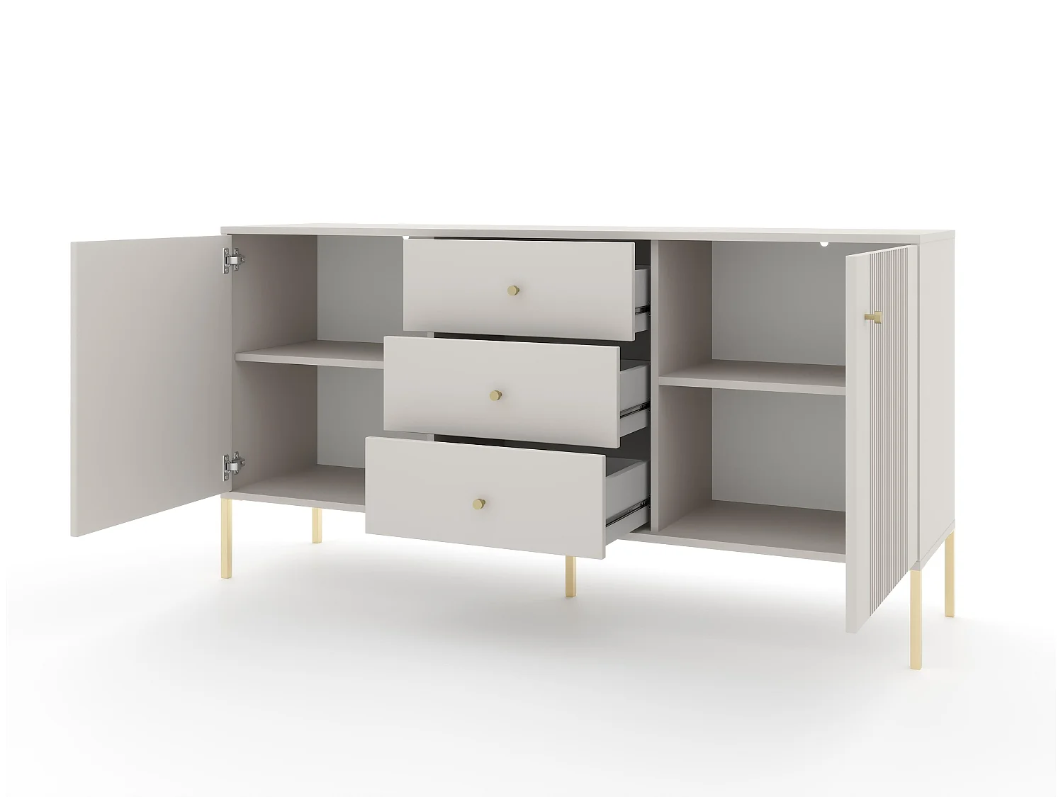 Aparador ISEO SB154 2D3D 154x39x79 Beige