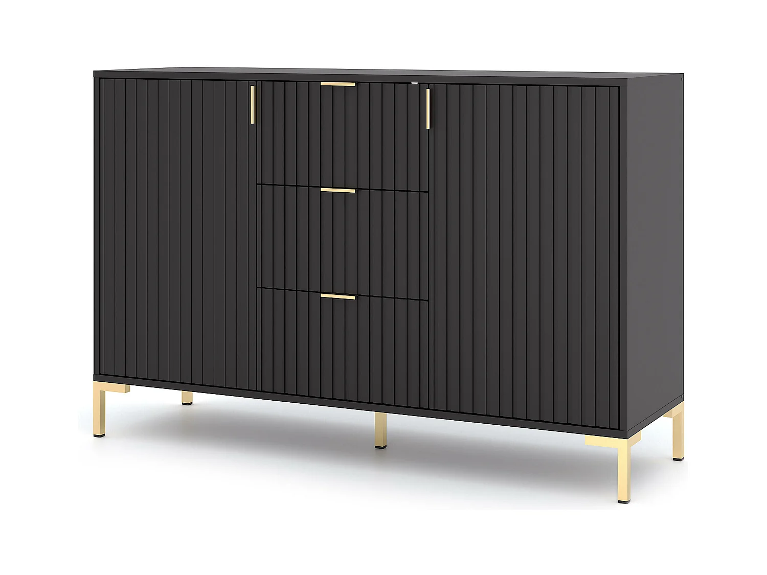 Buffet FLINN SB130 2D3D 130x40x86 Noir