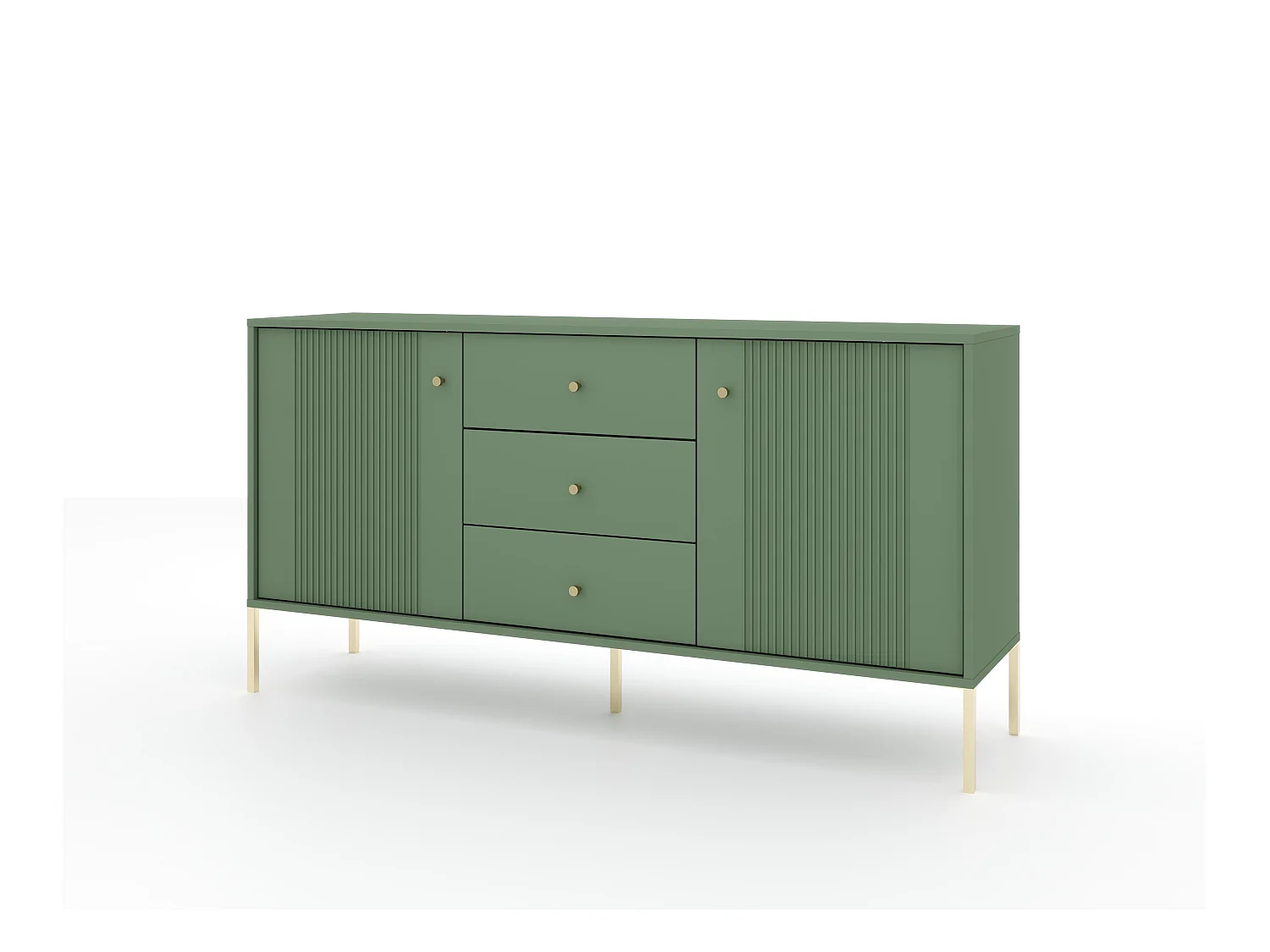 Credenza ISEO SB154 2D3D 154x39x79 Verde