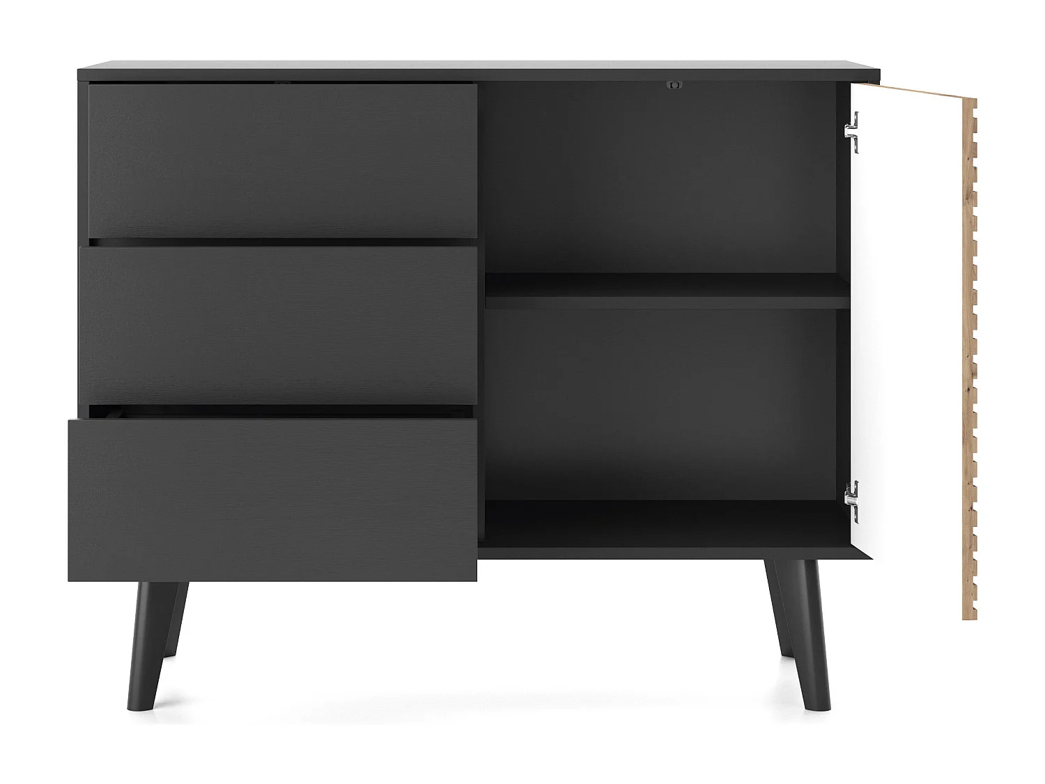 Aparador WILLOW SB104 1D3D 104x39x83 Preto