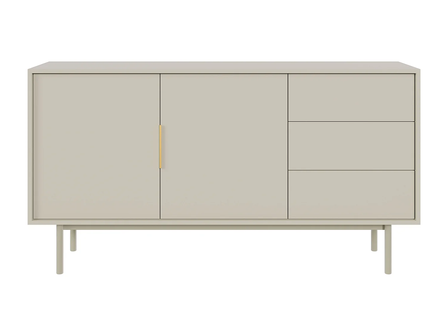 Aparador VIVA SB154 2D3D 154x39x82 Bege