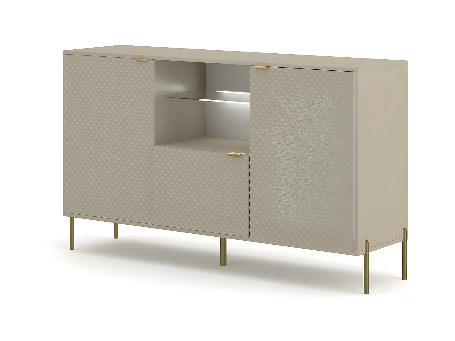 Sideboard DIAMO SB156 3D 156x42x91 Beige
