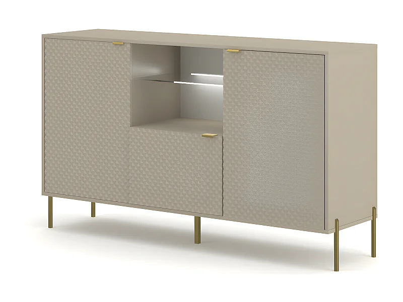 Dressoir DIAMO SB156 3D 156x42x91 Beige