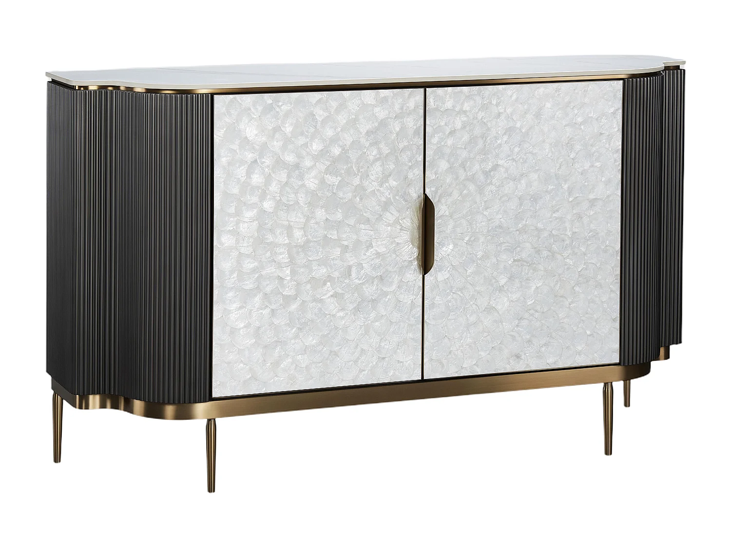 Aparador STILIG SB150 2D 150x40x88 Cinzaescuro