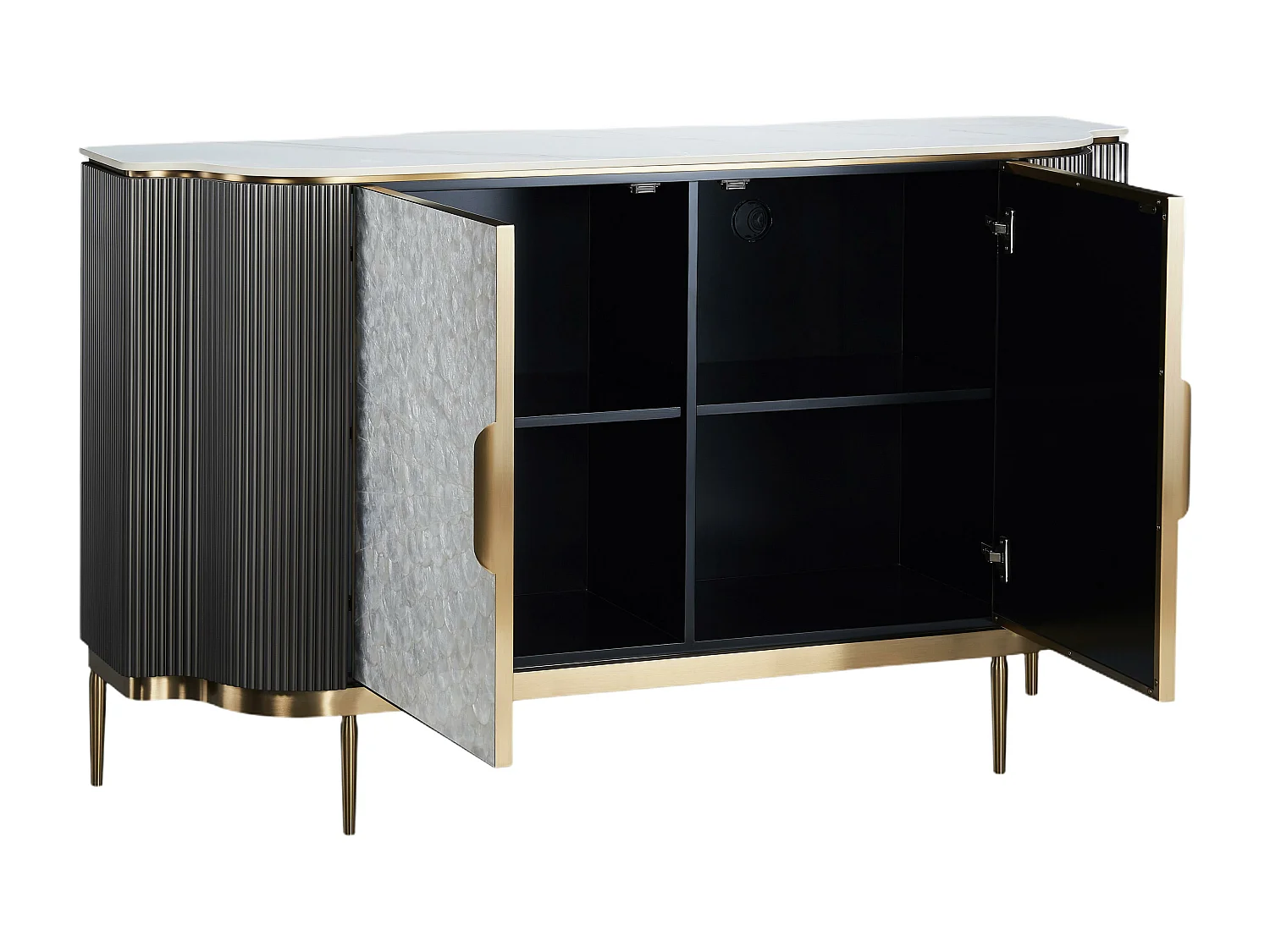 Aparador STILIG SB150 2D 150x40x88 Cinzaescuro