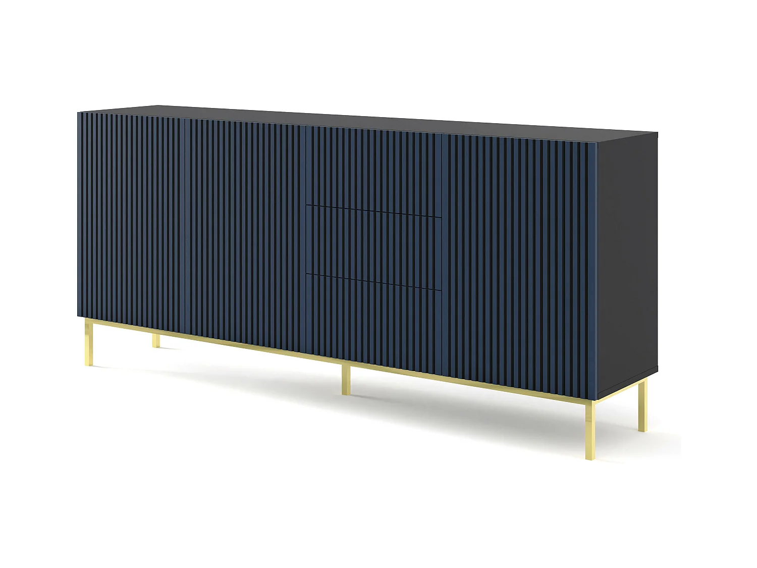 Credenza RAVENNA F SB200 3D3D 200x42x87 Nero