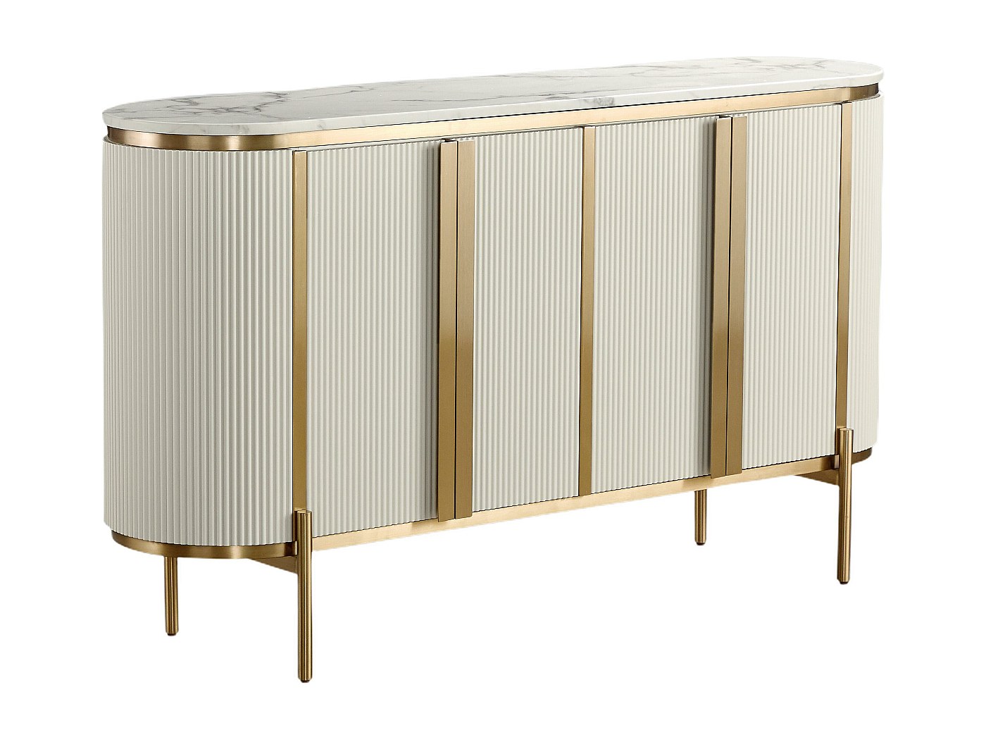 Sideboard STILIG SB160 4D 160x40x90 Weiß