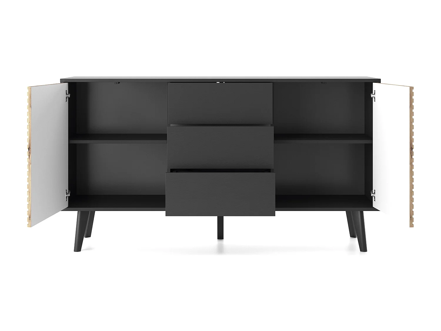 Buffet WILLOW SB154 2D3D 154x39x83 Noir