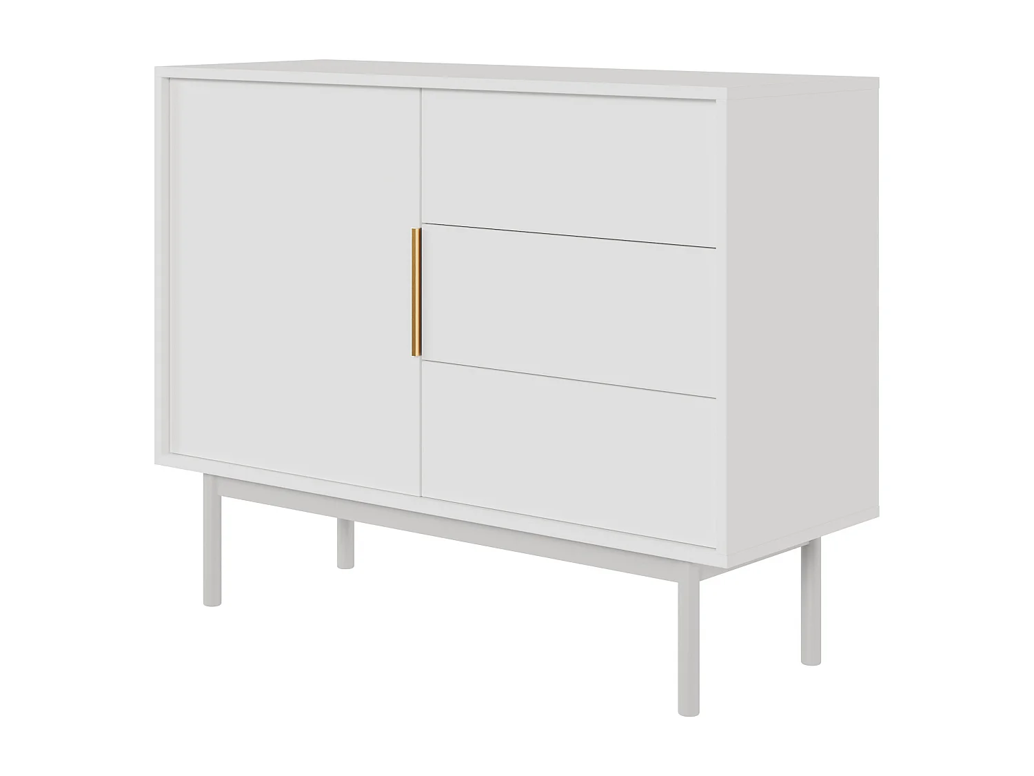 Aparador VIVA SB104 1D3D 104x39x82 Branco