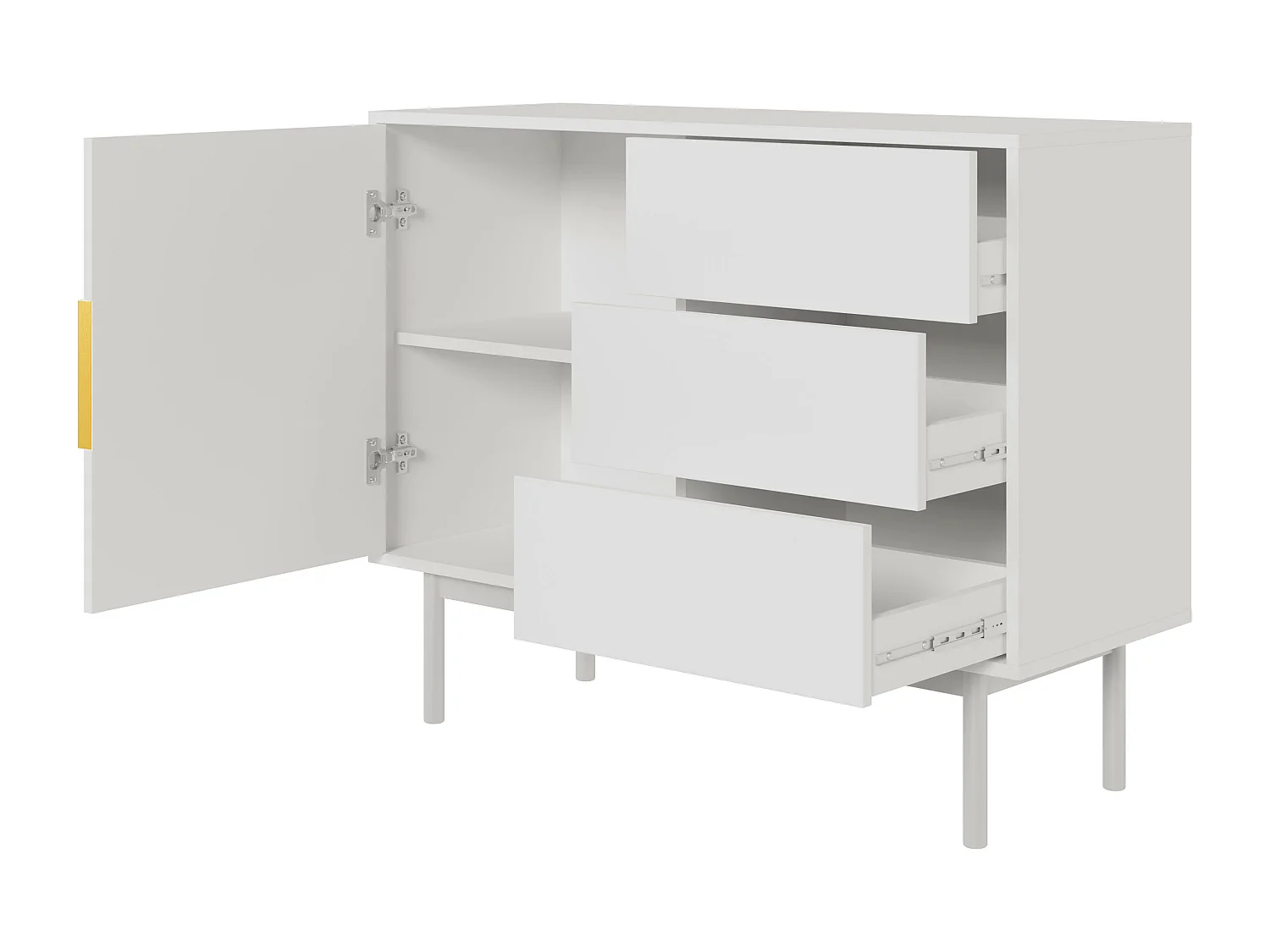 Aparador VIVA SB104 1D3D 104x39x82 Branco