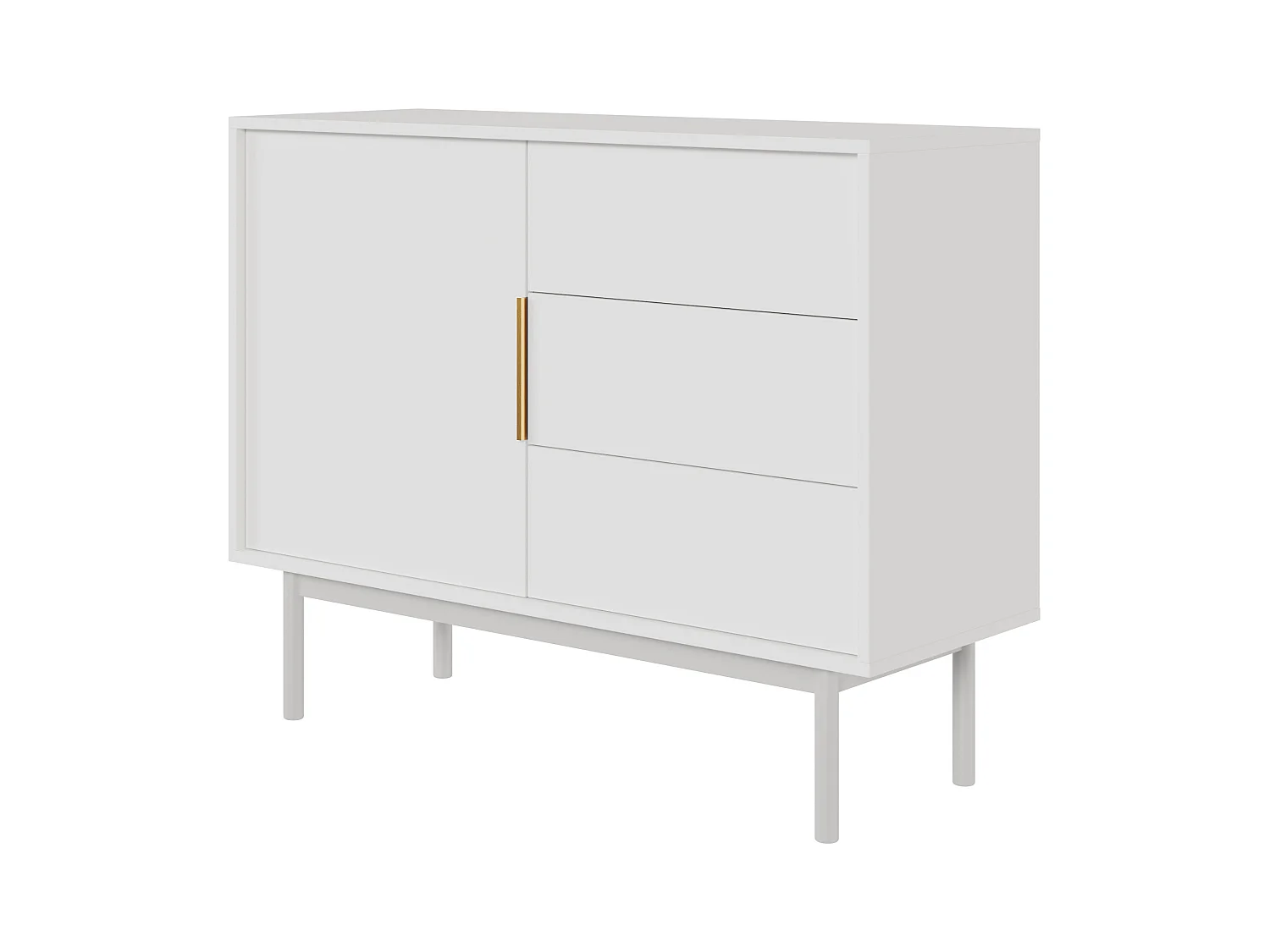 Buffet VIVA SB104 1D3D 104x39x82 Blanc