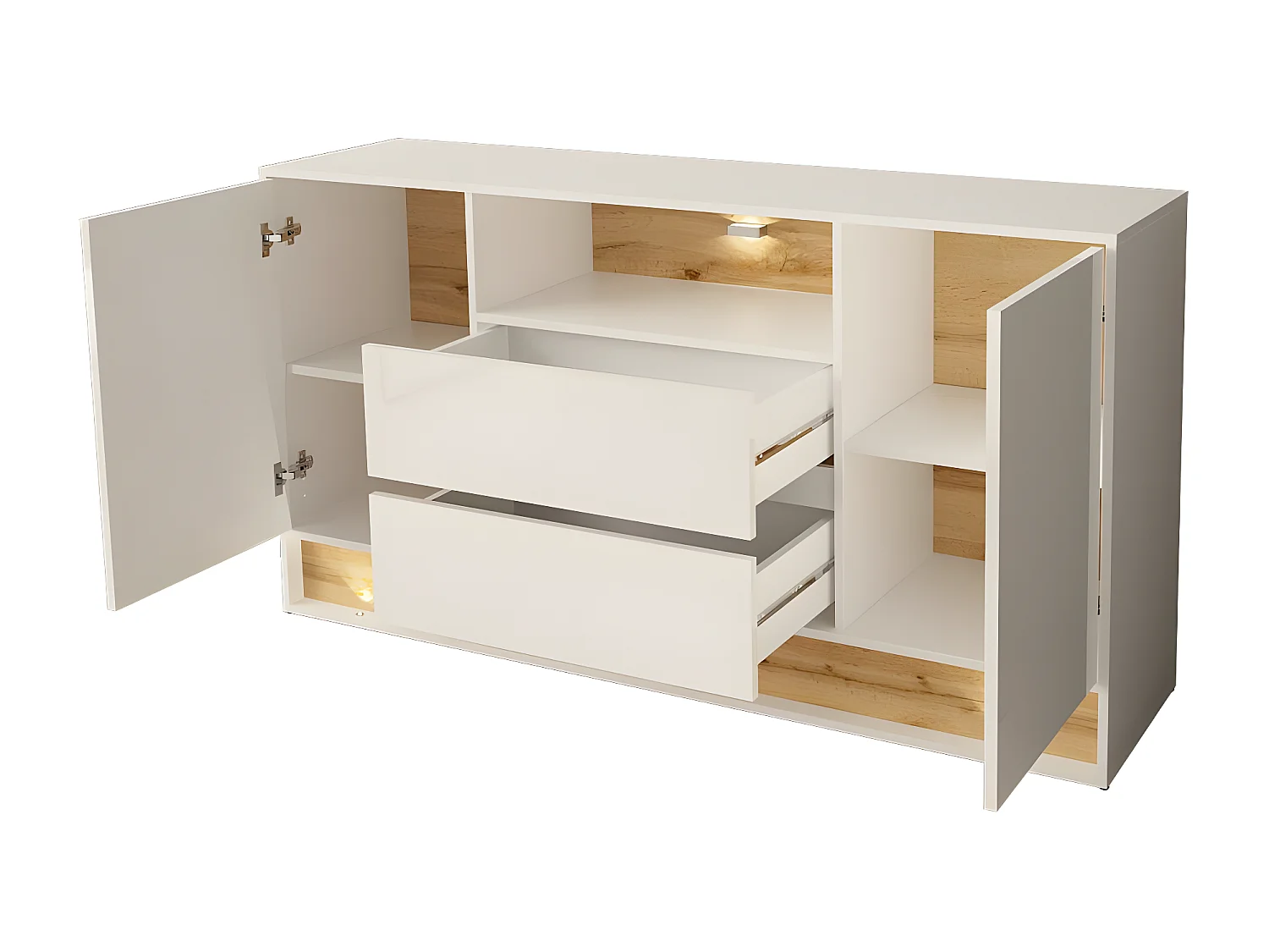 Sideboard VISION SB160 2D2D 160x40x85 Weiß