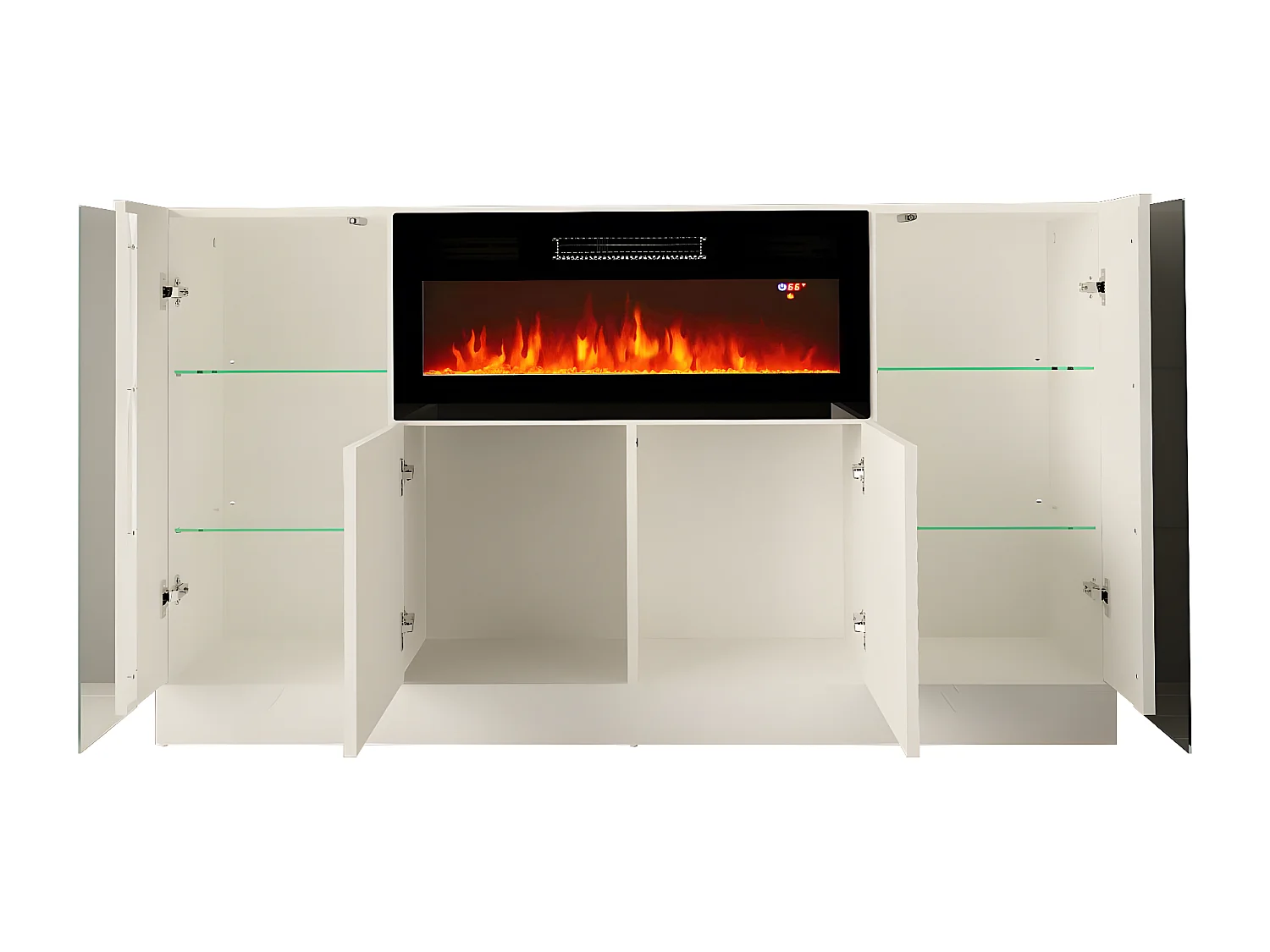 Dressoir DIUNA SB160 4D 160x35x90 Wit