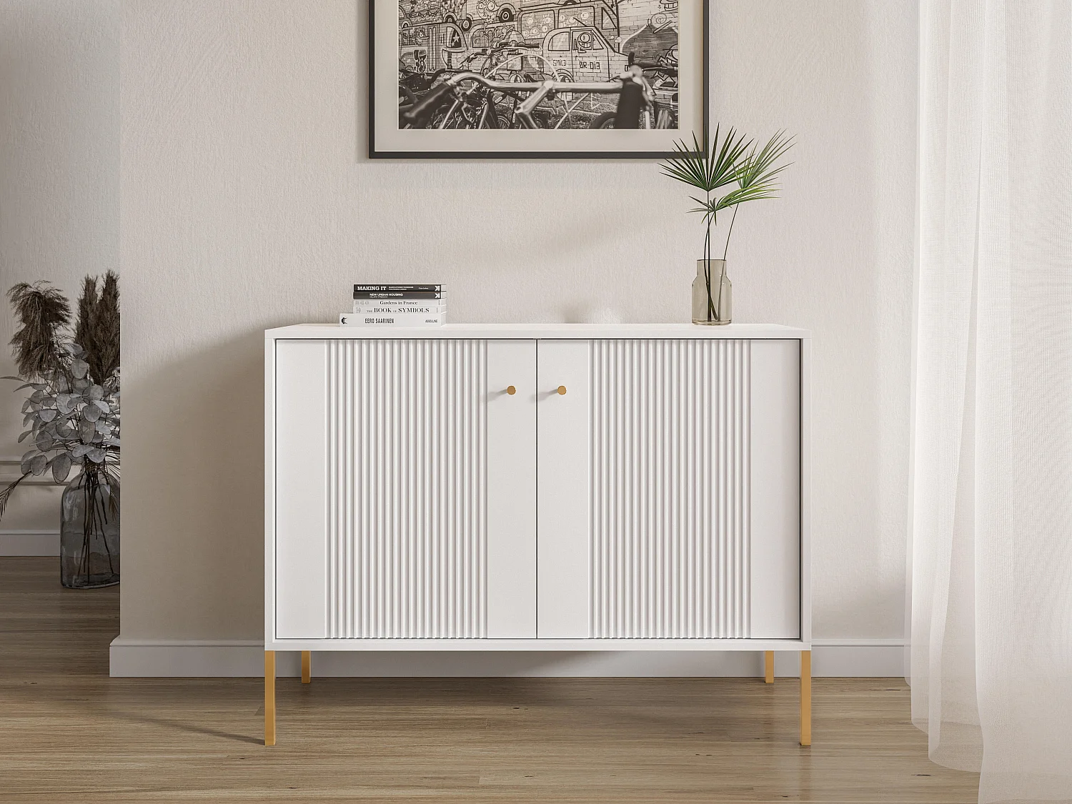 Dressoir ISEO SB104 2D 104x39x79 Wit