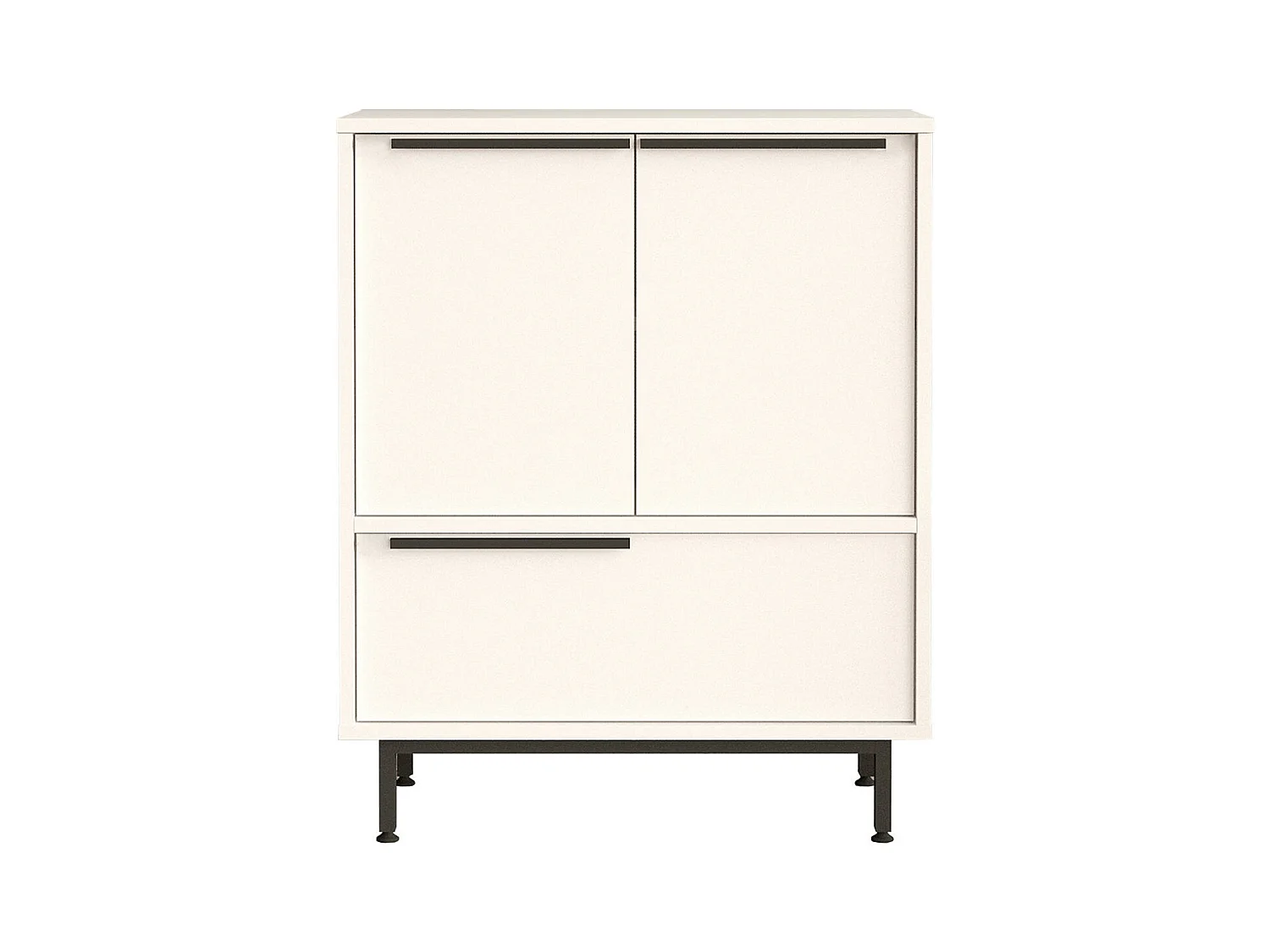 Buffet OCEAN SB75 3D 75x36x90 Blanc