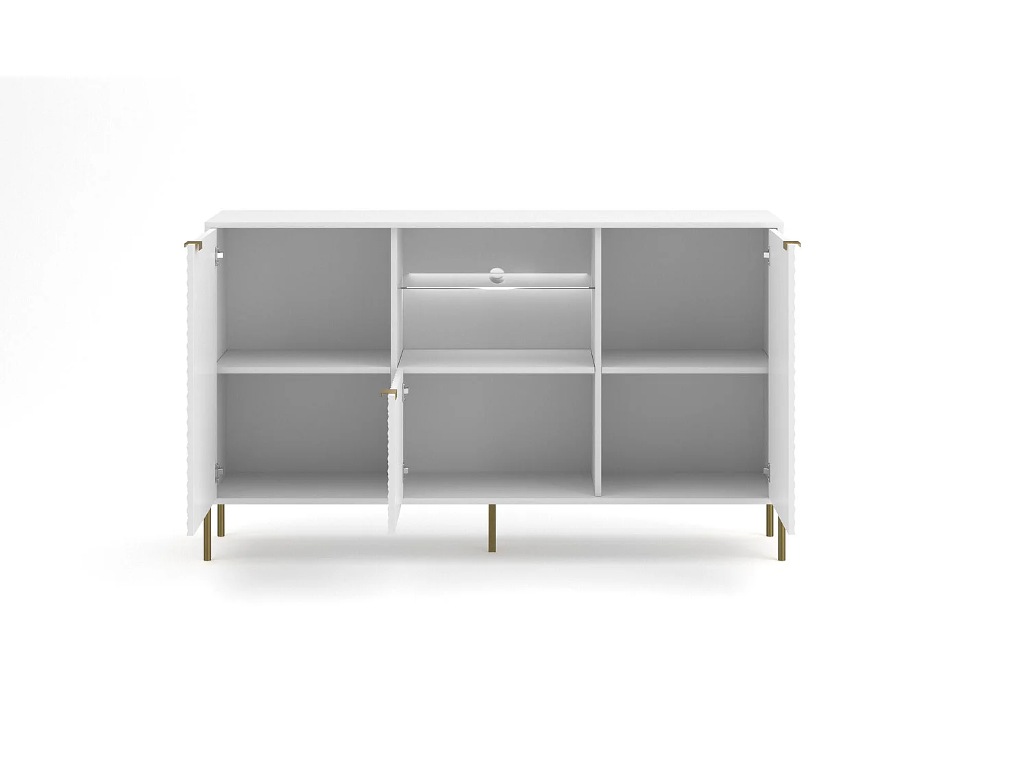 Sideboard DIAMO SB156 3D 156x42x91 Weiß