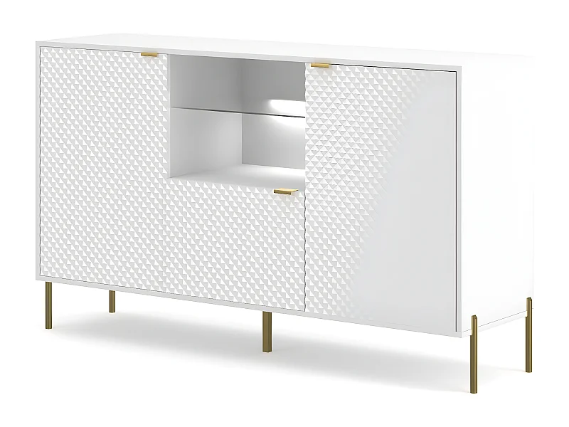 Sideboard DIAMO SB156 3D 156x42x91 Weiß