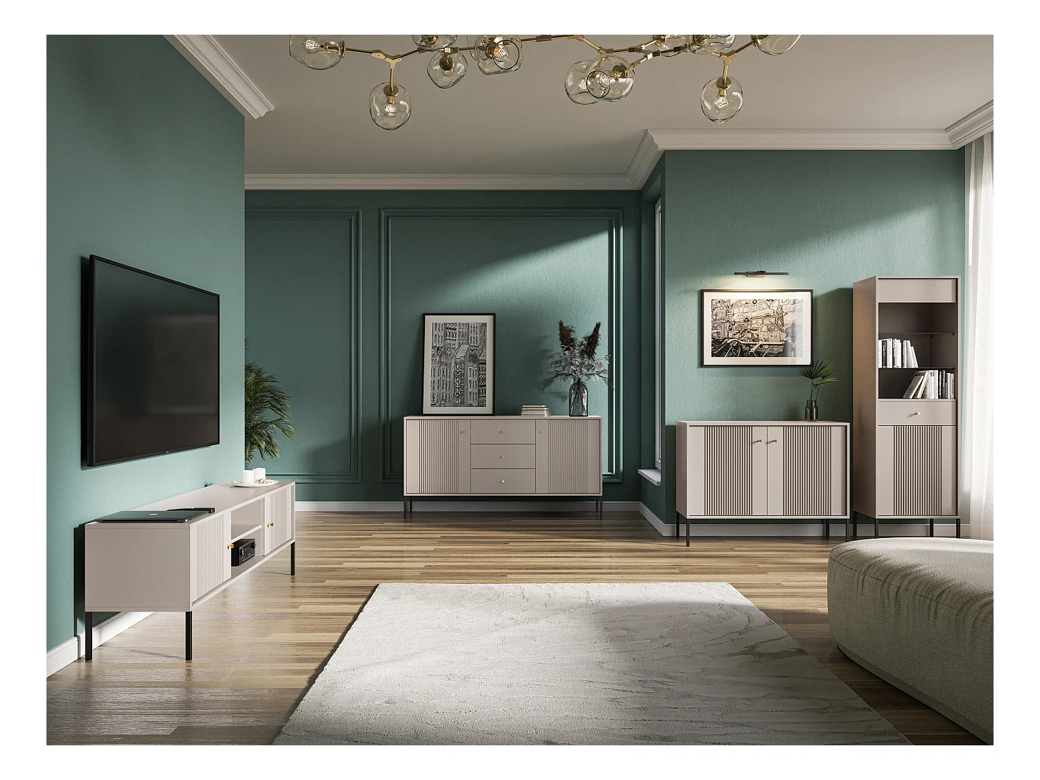 Buffet ISEO SB154 2D3D 154x39x79 Beige