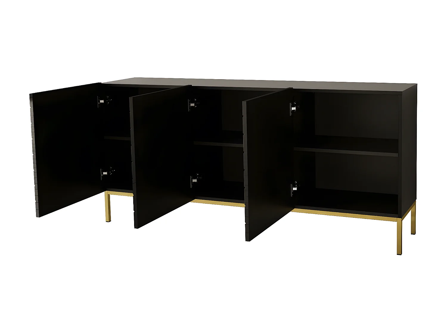 Credenza HEXA SB160 3D 160x37x76 Nero