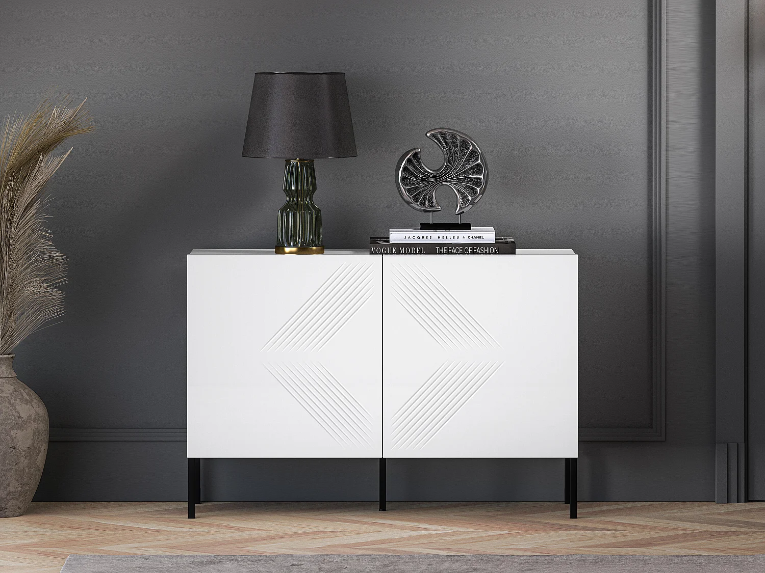 Buffet CLEARING SB114 2D 114x37x77 Blanc