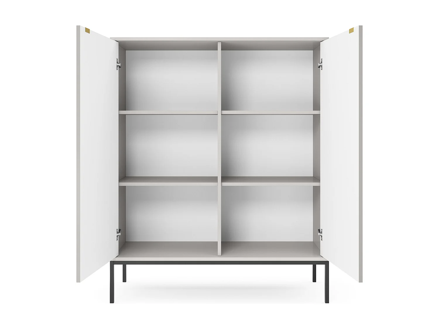 Buffet AVON SB104 2D 104x39x125 Gris