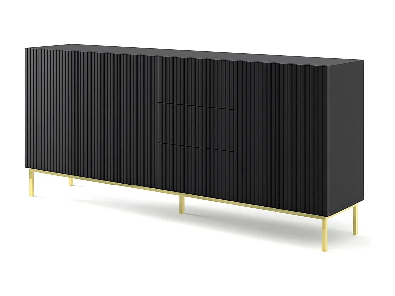 Credenza RAVENNA B SB200 3D3D 200x42x89 Nero