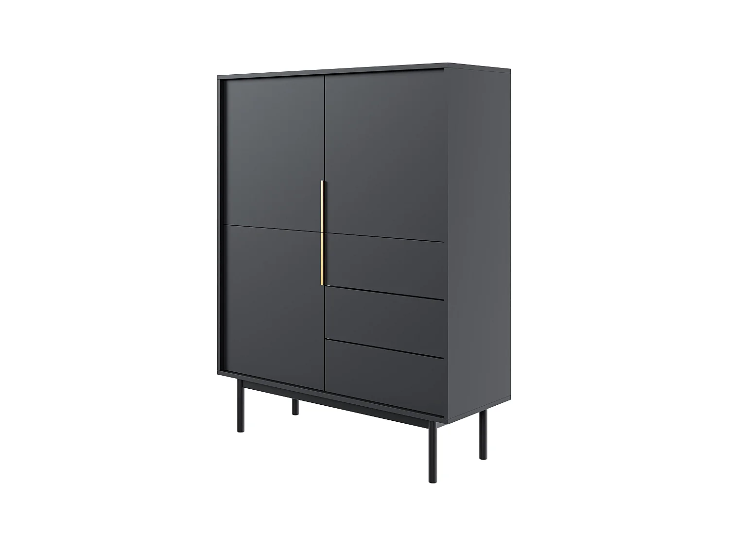 Dressoir VIVA SB104 3D3D 104x39x140 Zwart