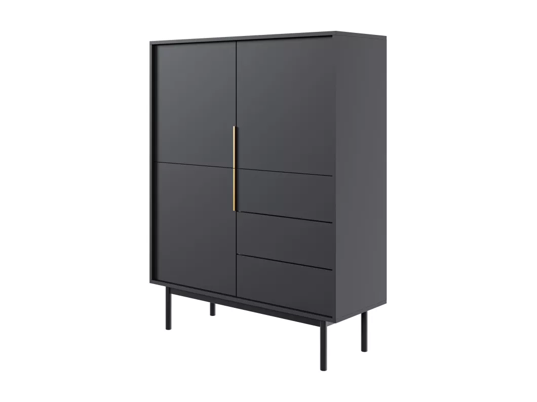 Kauf Unique Sideboard VIVA SB104 3D3D 104x39x140 Schwarz