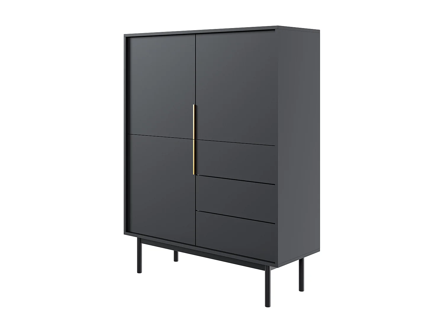 Buffet VIVA SB104 3D3D 104x39x140 Noir