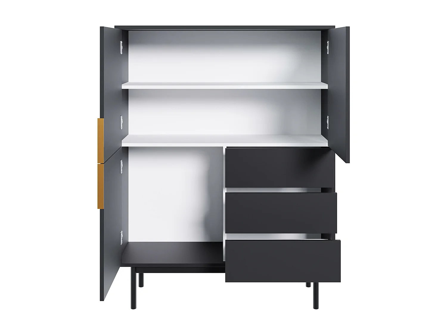 Buffet VIVA SB104 3D3D 104x39x140 Noir