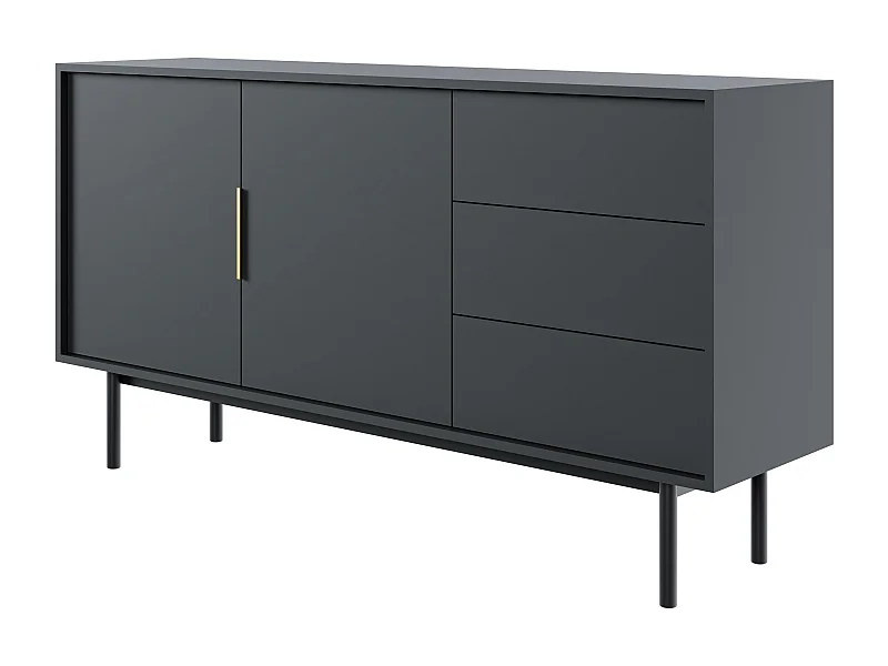 Buffet VIVA SB154 2D3D 154x39x82 Noir